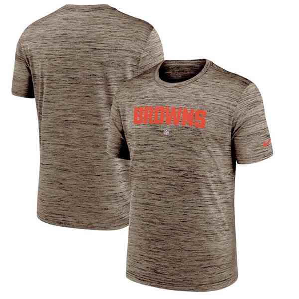 Men's Cleveland Browns Brown Velocity Performance T-Shirt